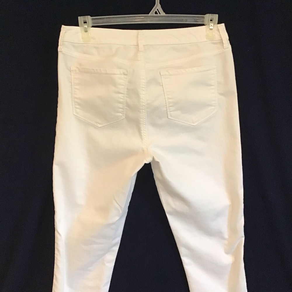 Old Navy White Rockstar Jeans Size 14 Long - Picture 7 of 9